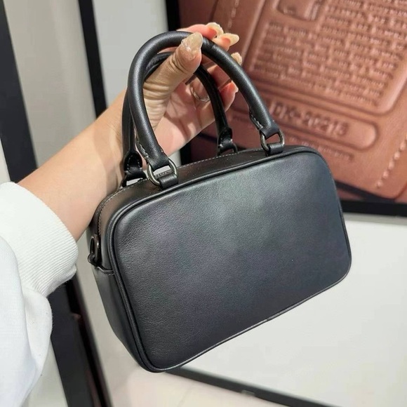 NWT!COACH Satchel Crossbody Bag(COACH CT776)black FAST SHIPPING - Picture 3 of 7